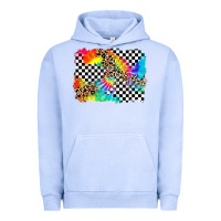 Pigment Grape Ice race leopard tie dye background Urban Hoodie - Zillion Design Studio
