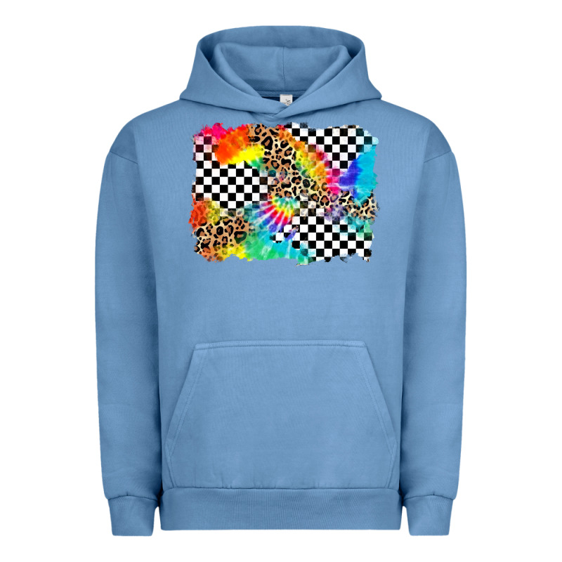 Race Leopard Tie Dye Background Urban Hoodie by Zillion Design Studio | Teevron