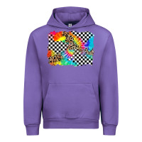 Tulip race leopard tie dye background Urban Hoodie - Zillion Design Studio