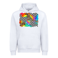 White race leopard tie dye background Urban Hoodie - Zillion Design Studio