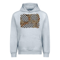 Heather Grey race leopard background Urban Hoodie - Zillion Design Studio