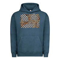 Pigment Midnight Navy race leopard background Urban Hoodie - Zillion Design Studio