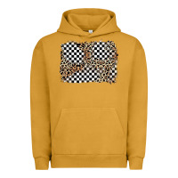 Pigment Peanut Butter race leopard background Urban Hoodie - Zillion Design Studio