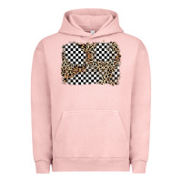 Pigment Salmon race leopard background Urban Hoodie - Zillion Design Studio