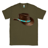 Army Green cowboy cap Classic Tee - BarkalooDesign