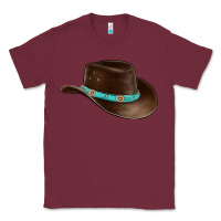 Burgundy cowboy cap Classic Tee - BarkalooDesign