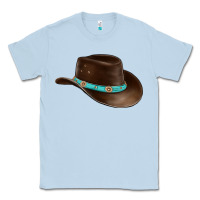 Dusty Blue cowboy cap Classic Tee - BarkalooDesign