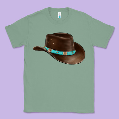 Cowboy Cap Classic Tee Designed By Barkaloodesign
