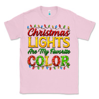 Bubblegum Pink christmas lights are my favorite color Classic Tee - FaDigitalArtStudio