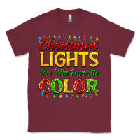 Burgundy christmas lights are my favorite color Classic Tee - FaDigitalArtStudio