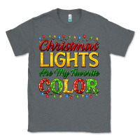 Charcoal Heather christmas lights are my favorite color Classic Tee - FaDigitalArtStudio