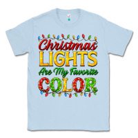 Dusty Blue christmas lights are my favorite color Classic Tee - FaDigitalArtStudio