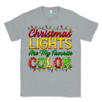 Heather Grey christmas lights are my favorite color Classic Tee - FaDigitalArtStudio