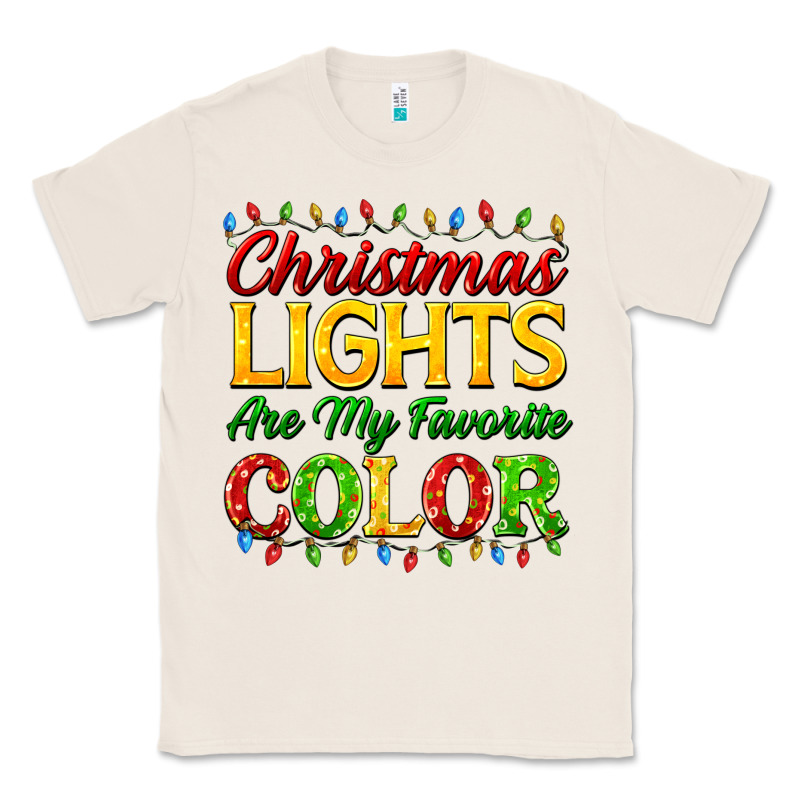 Christmas Lights Are My Favorite Color Classic Tee by FaDigitalArtStudio | Teevron