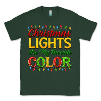 Sports Green christmas lights are my favorite color Classic Tee - FaDigitalArtStudio