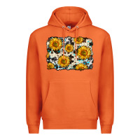 Carrot cowhide sunflower pattern Premium Hoodie - Zillion Design Studio