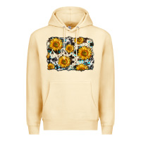 Pina Colada cowhide sunflower pattern Premium Hoodie - Zillion Design Studio