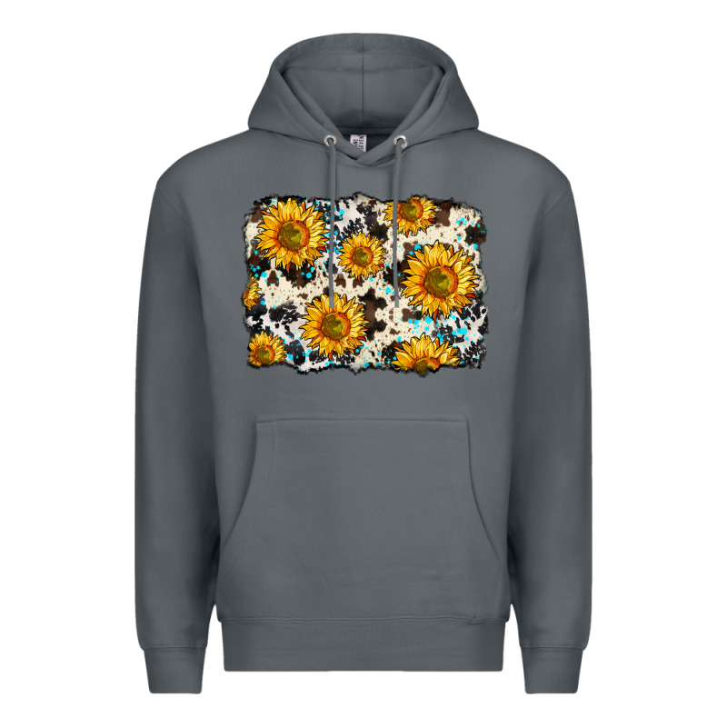 Cowhide Sunflower Pattern Premium Hoodie by Zillion Design Studio | Teevron