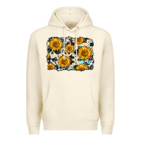 Sandshell cowhide sunflower pattern Premium Hoodie - Zillion Design Studio