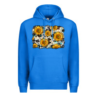 True Royal cowhide sunflower pattern Premium Hoodie - Zillion Design Studio