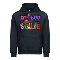 Navy I Put The Boo In The Boujie Messy Bun Urban Hoodie - texasbilliewilder
