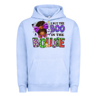 Pigment Grape Ice I Put The Boo In The Boujie Messy Bun Urban Hoodie - texasbilliewilder