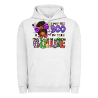 Pigment Lunar Rock I Put The Boo In The Boujie Messy Bun Urban Hoodie - texasbilliewilder