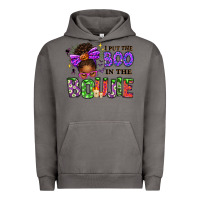 Pigment Tornado I Put The Boo In The Boujie Messy Bun Urban Hoodie - texasbilliewilder