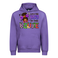 Tulip I Put The Boo In The Boujie Messy Bun Urban Hoodie - texasbilliewilder