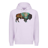 Lilac aztec bison Premium Hoodie - RanaPortraitStore