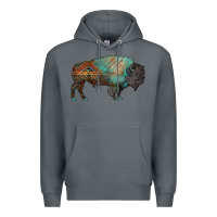 Rock aztec bison Premium Hoodie - RanaPortraitStore
