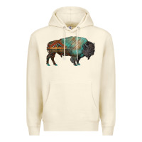 Sandshell aztec bison Premium Hoodie - RanaPortraitStore