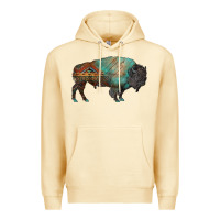 Pina Colada aztec bison Premium Hoodie - RanaPortraitStore