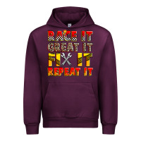 Mauve Wine race it great it fix it repeat it Urban Hoodie - Zillion Design Studio