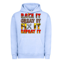 Pigment Grape Ice race it great it fix it repeat it Urban Hoodie - Zillion Design Studio