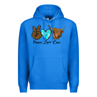 True Royal peace love cow Premium Hoodie - RanaPortraitStore
