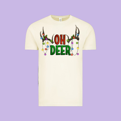 Oh Deer Christmas Vintage Tee Designed By Artiststas
