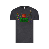 Vintage Black Oh deer christmas Vintage Tee - Artiststas