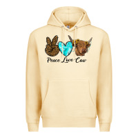 Pina Colada peace love cow Premium Hoodie - RanaPortraitStore