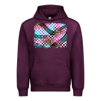 Mauve Wine race background Urban Hoodie - Zillion Design Studio
