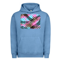 Pigment Pebble Blue race background Urban Hoodie - Zillion Design Studio