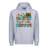 Heather Grey a country girl can survive Premium Hoodie - Zillion Design Studio