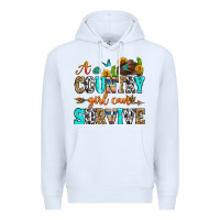 White a country girl can survive Premium Hoodie - Zillion Design Studio