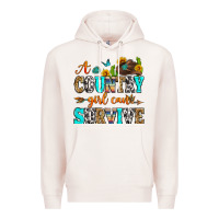 Pale Pink a country girl can survive Premium Hoodie - Zillion Design Studio