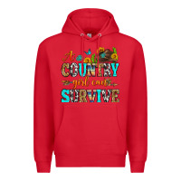 Red a country girl can survive Premium Hoodie - Zillion Design Studio