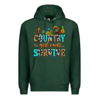 Sports Green a country girl can survive Premium Hoodie - Zillion Design Studio