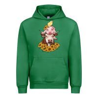 Emerald cow with pig and chick Urban Hoodie - RanaPortraitStore