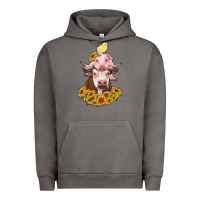 Pigment Tornado cow with pig and chick Urban Hoodie - RanaPortraitStore