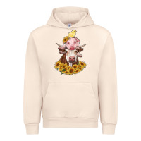 Sandshell cow with pig and chick Urban Hoodie - RanaPortraitStore