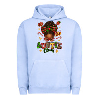 Pigment Grape Ice Auntie Claus Afro Messy Bun Urban Hoodie - texasbilliewilder
